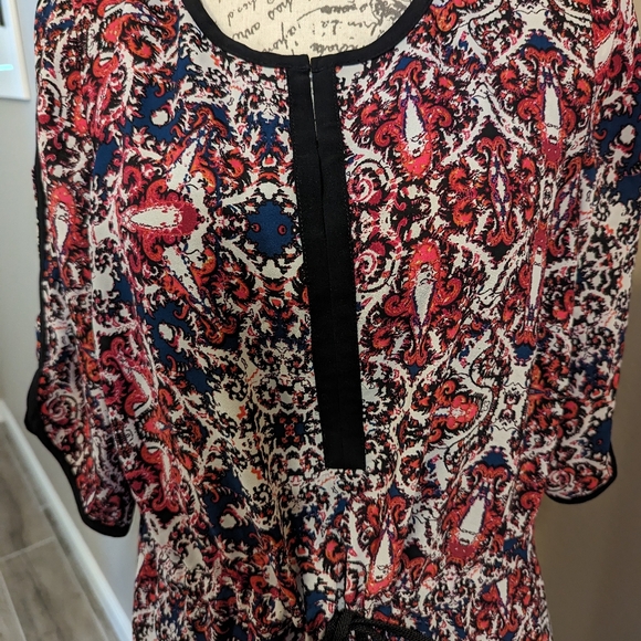 Adrianna Papel Midi Dress w/ Sheer Inside Liner - Picture 3 of 5